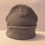 Waffle Knit Winter Beanie - Gray